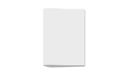 Fototapeta premium Closed Clear Slim A4 Or A5 Notebook With Shadow
