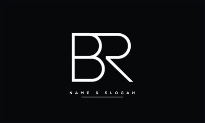BR, RB, B, R Abstract Letters Logo Monogram