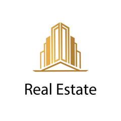 minimalist and modern design real estate logo