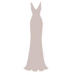 Women Dress Vector Flat Design