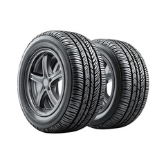 Obraz premium car wheel or tires on transparent background,
