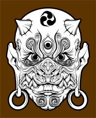 apanese oni mask