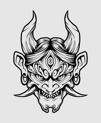 apanese oni mask