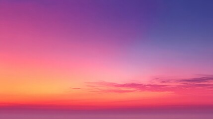 Fototapeta premium A serene gradient sky with soft pastel colors transitioning through shades of pink, purple, and blue,