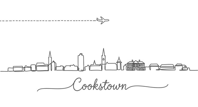 Cookstown Skyline Northern Ireland outline.
