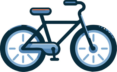 Fototapeta premium bicycle flat design illustration