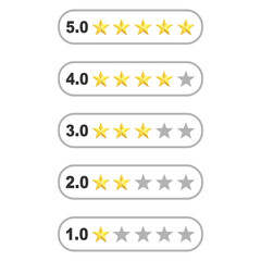 star rating system. Vector illustration