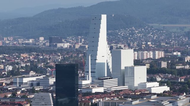 Roche Tower Roche Turm, Building 1, Bau 1 in Basel, Switzerland.
