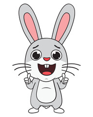 cute rabbit animal cartoon illustration