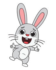 cute rabbit animal cartoon illustration