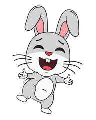 cute rabbit animal cartoon illustration