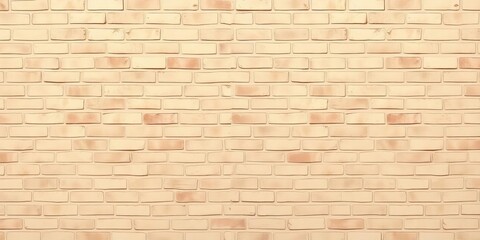 Obraz premium Subtle horizontal lines in a continuous beige brick wall texture, abstract, brick