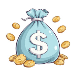 Cartoon Style Plush Money Bag