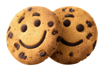 Baking smiley face cookies kitchen food home isolated on transparent background, png