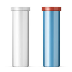 Round Glossy Aluminum Tube With Cap For Pills