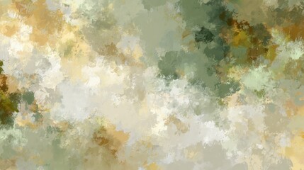 Obraz premium abstract beige green paint strokes