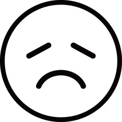 悲しみのアイコン　モノトーン