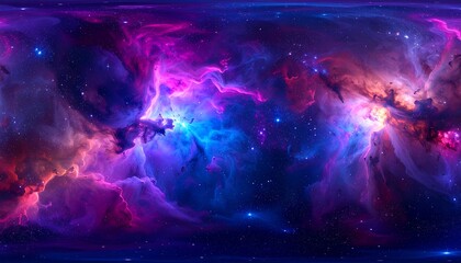 Fototapeta premium Cosmic nebulae panorama