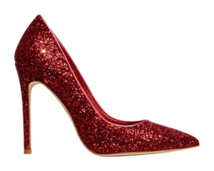 Glamorous high heel shoes fashion boutique product isolated on transparent background, png