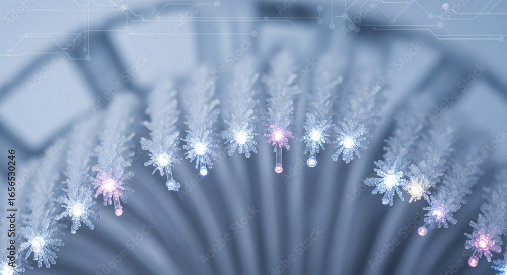 Poster abstract fiber optics technology background network data connection communication internet future in