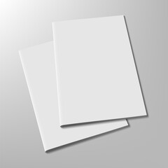 Closed Clear Slim A4 Or A5 Notebook With Shadow