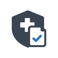 Obraz premium Health Insurance Plan Icon Isolated On White Background