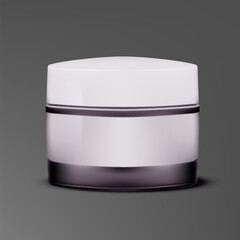 Blank Clear Cosmetic Container for Cream or Gel