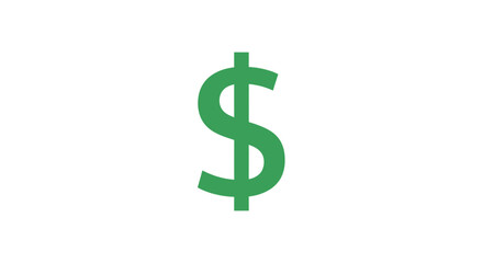 Obraz premium Green Dollar Sign Icon Finance, Money, Currency, Banking, Investment