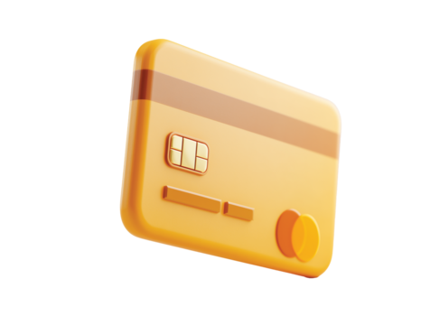  Credit Card Swipe Icon 3D isolated on transparent background, Clipart png