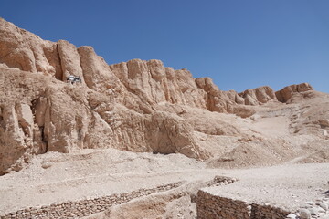 Fototapeta premium Rock formations in the Valley of the Kings, Luxor