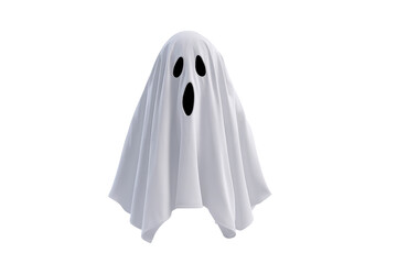 Spooky ghost costume isolated on transparent background