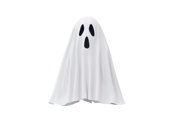Spooky ghost costume isolated on transparent background