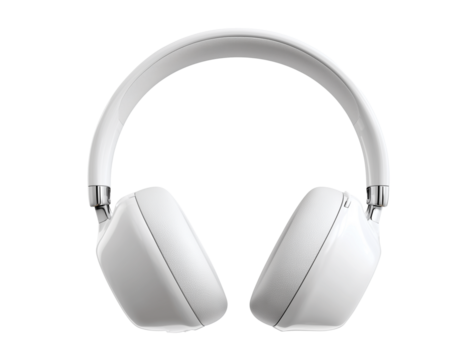  Headphone Music Icon 3D isolated on transparent background, Clipart png