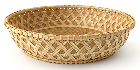 Obraz premium Rattan basket isolated on transparent background 