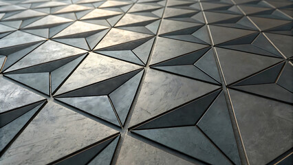 Modern geometric concrete texture with dramatic light and shadow contrast