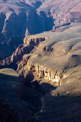 Desert wilderness panoramic view of the Grand Canyon
