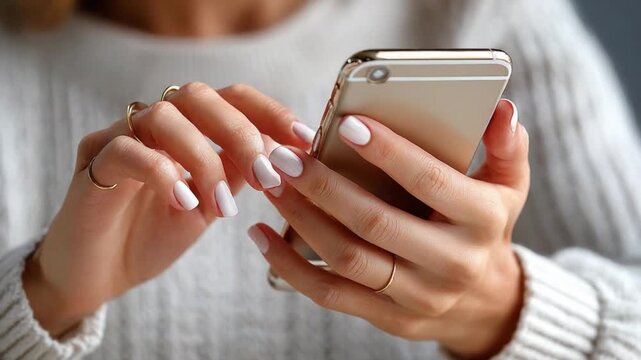 Texting on the Phone: An anonymous figure interacts with a mobile phone. The scene invites you to reflect on the importance of communication in everyday life.