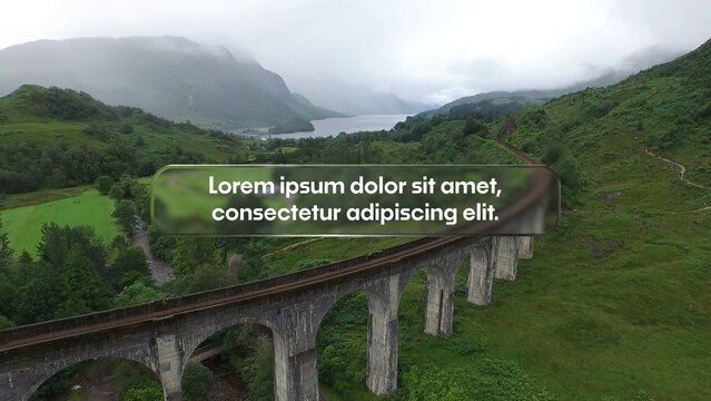 Text Animation with Glass Effect