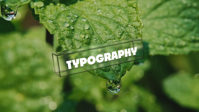 Animated Title with Glass Effect