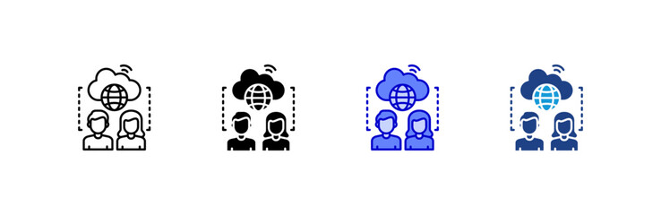 Public icon set multiple style collection