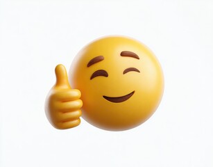 Smiling emoji with thumbs-up gesture (2)