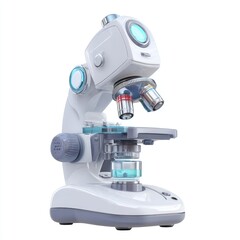 Modern microscope, futuristic design