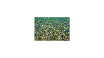 Sunlight Dancing on Shimmering Water, Reflecting a Playful Kaleidoscope on the Seabed