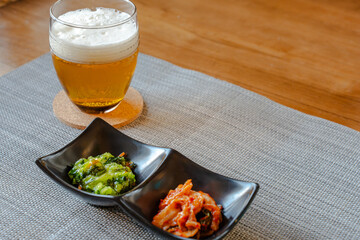 Beer with side dishes / 晩酌とおつまみ