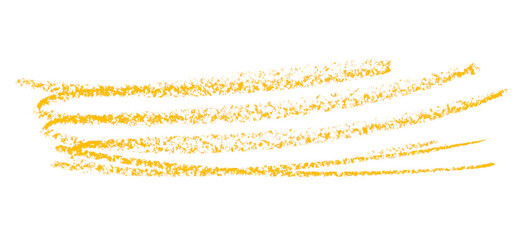 Yellow pencil hand writing rhythm set on transparent background