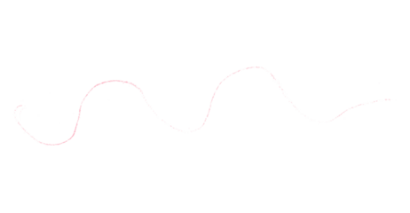 Pink pencil hand writing rhythm set on transparent background