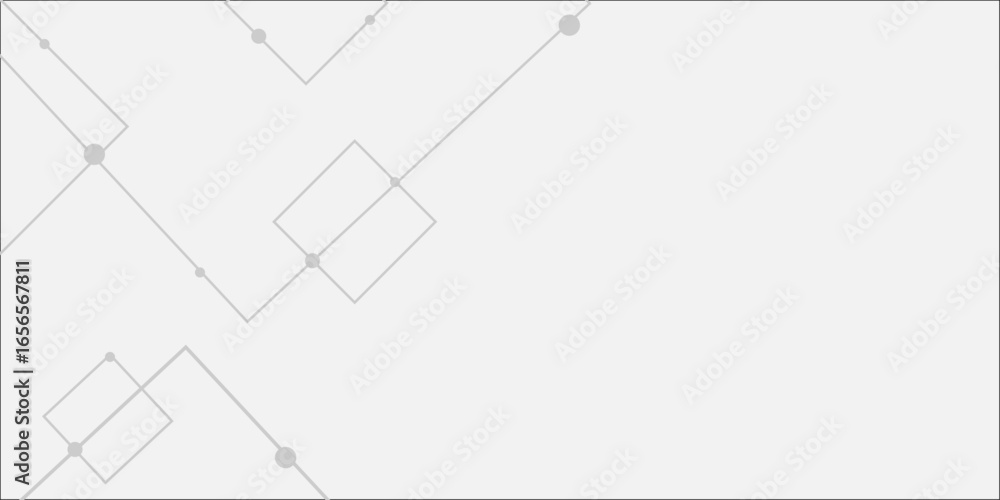 Poster abstract lines in grey and white tone of many squares and rectangle shapes on white background. meta