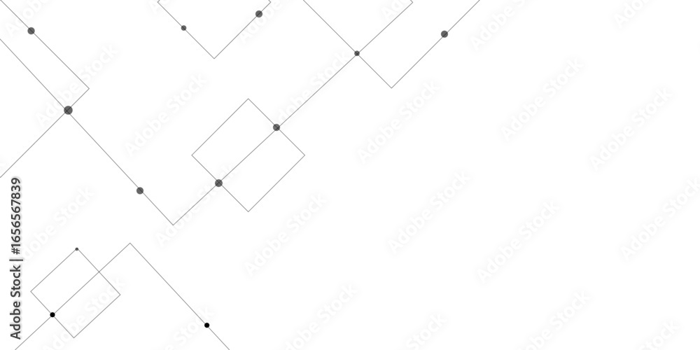 Poster abstract lines in grey and white tone of many squares and rectangle shapes on white background. meta