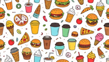 Adorable watercolor illustration of five cute baby animals, including a cat, fox, panda, bear, and rabbit, adorned with floral accents and festive bunting.