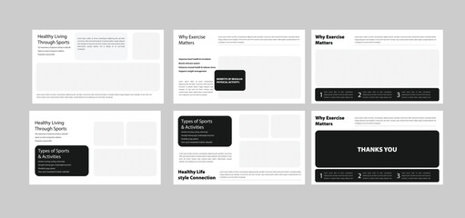 Healthy living through sports presentation